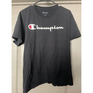Champion Mens Black Graphic T Shirt - Champion - Size Medium